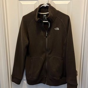 North face fleece jacket, brown